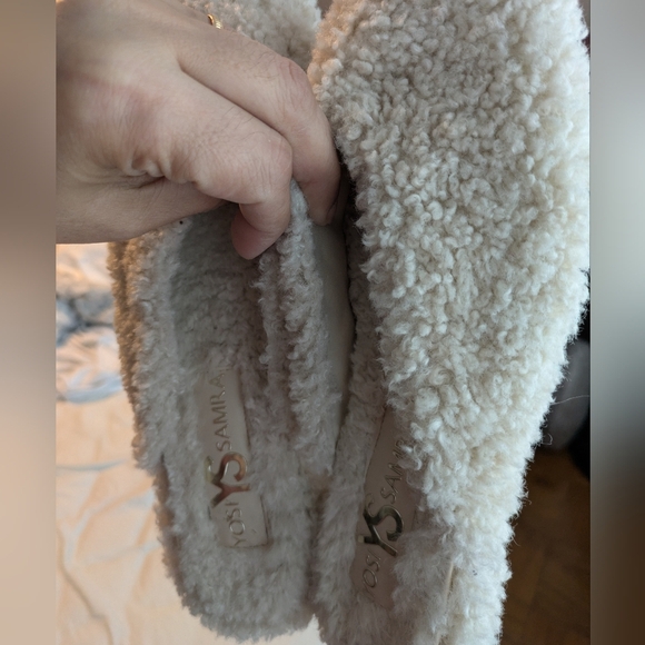 Yosi YS Samra flats Jessy Shearling Mule in Ivory size 8 - Picture 12 of 12